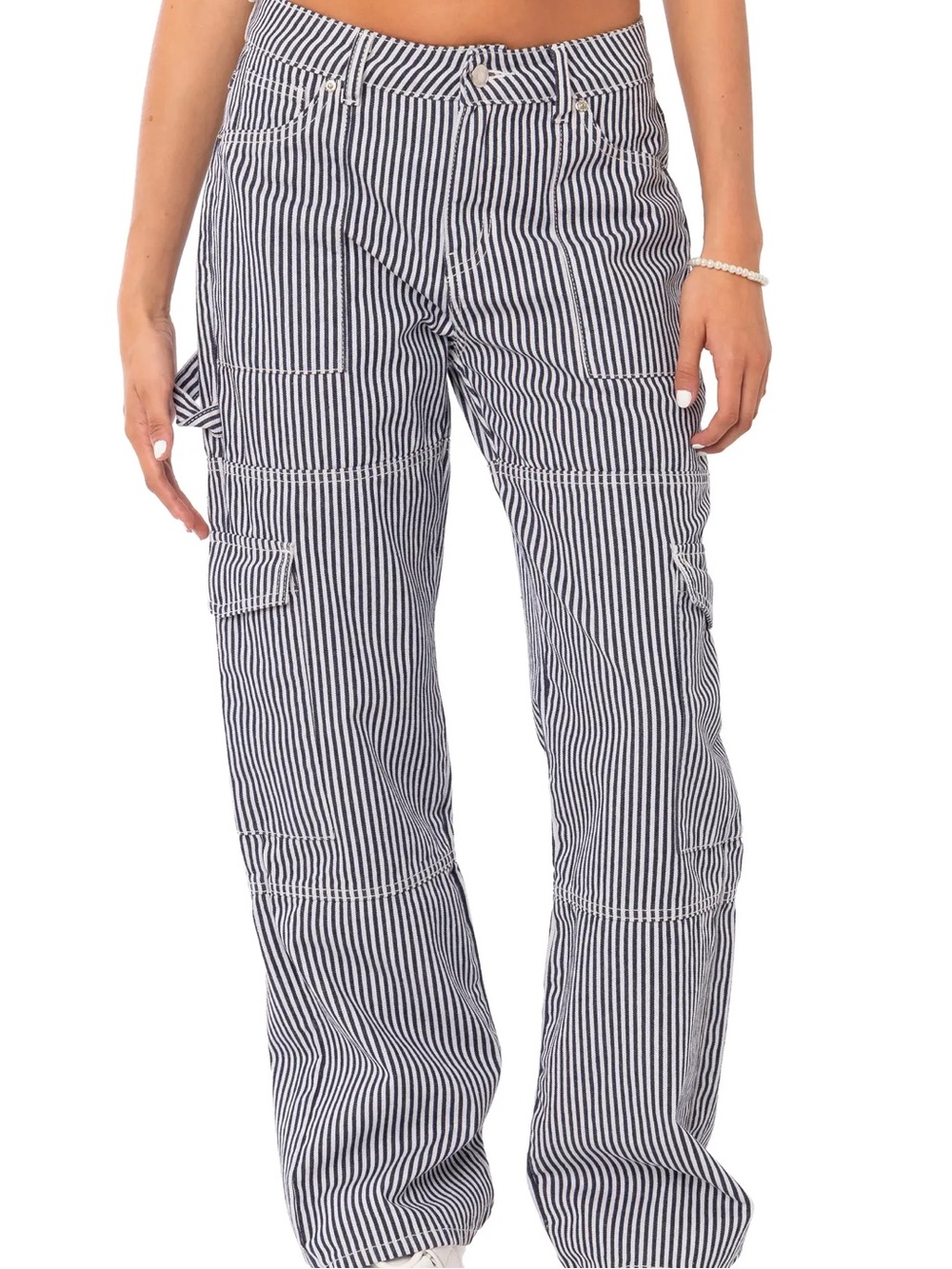 EDIKTED | Striped Carpenter Pants